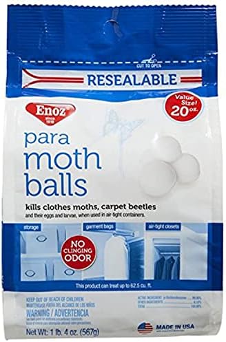 Willert Home Products E320.6t 20 oz Pure Pará Moth Ball Ball embrulhado
