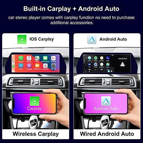 Android 12 Audio Stéreo Car GPS Navigator para BMW 5 Série F10 F11 com sistema IDRIVE 12,3 polegadas Blu-ray Screen