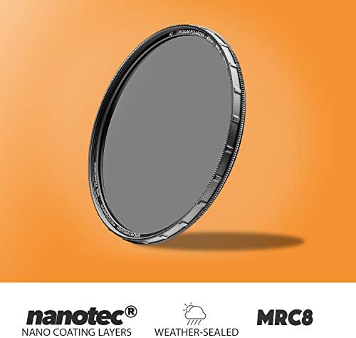 Filtro de polarização circular de 67 mm x2 CPL para lentes da câmera - filtro polarizador de vidro óptico AGC com pano de lente - MRC8