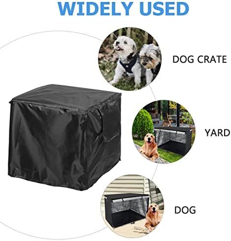 Inoomp Dog Kennel Dog Kennel Cachorro Cobertão Capa para o vento Capa de canil de animal de trabalho pesado Protetor de gaiola de cão