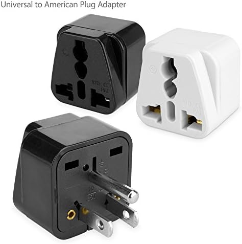 Boxwave Universal para American Outlet Plug Adaptador - com pino de aterramento - plugue adaptador de saída para os EUA