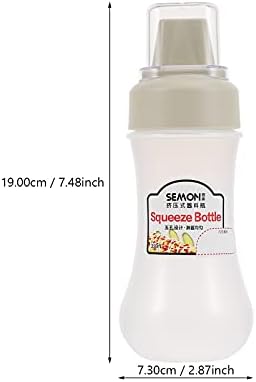 Dispensador de mel de hemóton garrafa de aperto de condimento 5- orifícios PLA-Ketchup Squirt Bottles PanCake Art Dispenser para molho Salada para churrasco Supplies