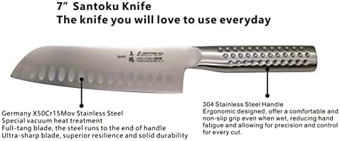 Conjunto de faca - Faca de cozinha de Mattstone Hill, faca de chef, faca Santoku