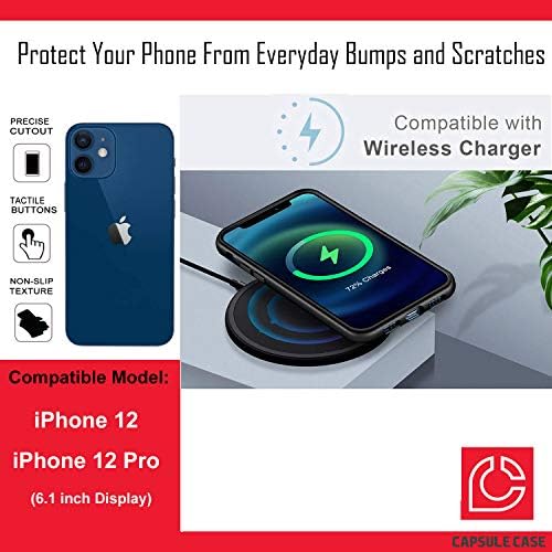Ohiya Case Compatível com o iPhone 12 [Proteção militar Proteção à prova de choque para o coldre de kickstand protetora da
