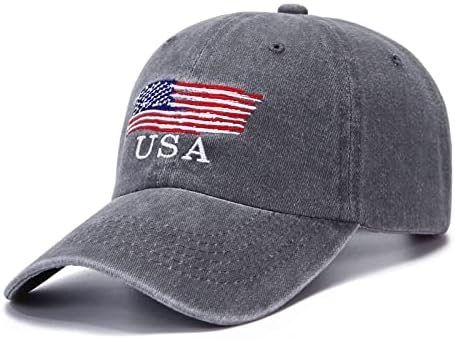 American Flag Baseball Cap Vintage Lavou algodão angustiado para homens e mulheres Classic Classic Dad Hat