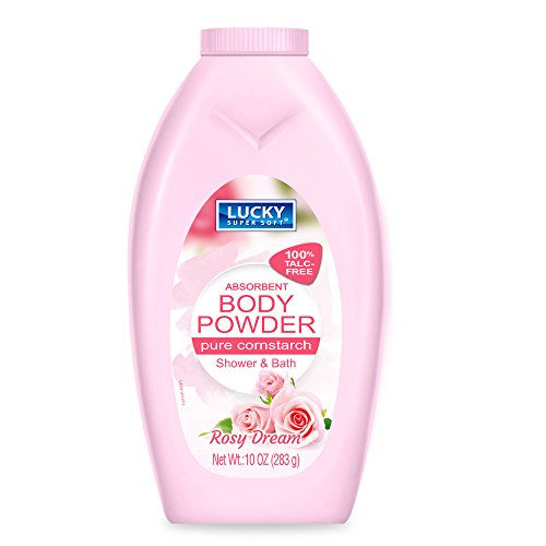 Lucky Super Soft Absorvent Body Powder, Rosy Dream, 10 onças