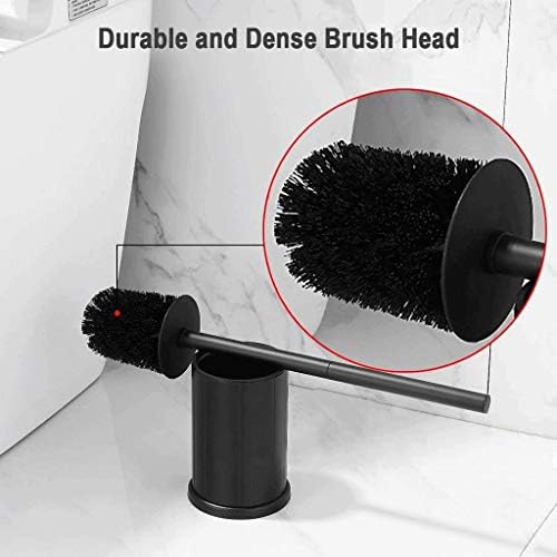 Escova de vaso sanitário huni e suporte para lavar o banheiro do banheiro conjunto de pincel de limpeza, escovas de higineses de alumínio de alumínio