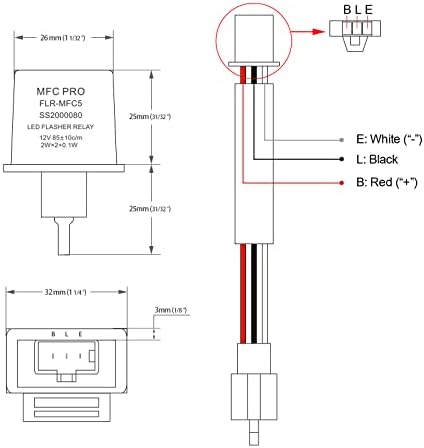 MFC PRO 12V 3-PIN LED eletrônico LED Correção de relé para LED Turnlight que corrige problemas hiper flash flr-mfc2
