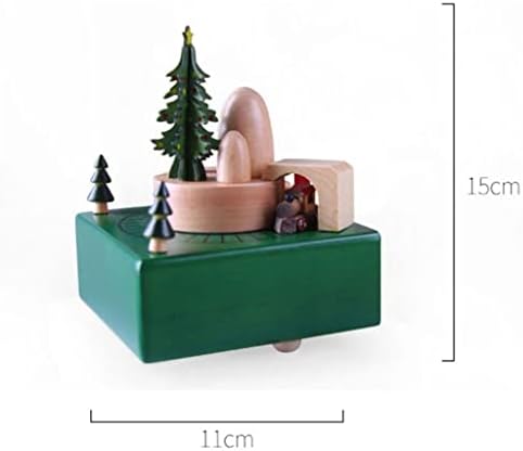 Caixa de música de trem criativa de Natal criativa de madeira de madeira de madeira