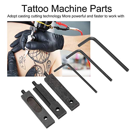 Kit de molas para máquinas de tatuagem, barras de armadura de máquina de tatuagem de ferro com peças de mecanismo de tatuagem