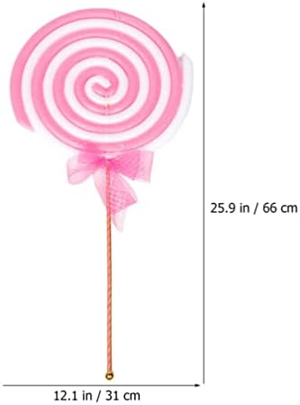 Toddmomy grande lollipop propulselas grandes de doces de alimentos falsos alimentos de alimentos festivos aptos