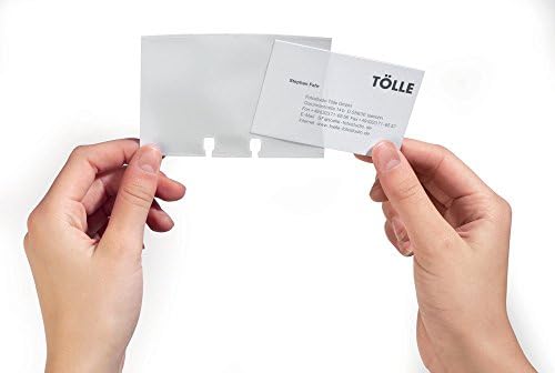 Visifix durável e extensão de mangas de cartão de visita Telindex Conjunto de extensão, transparente, 40-Pack