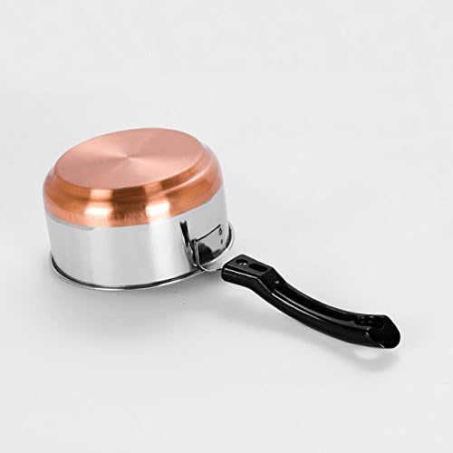 Sumeet aço inoxidável de cobre Poupeiro/utensílios de cozinha/contêiner com alça - 1,9 litros