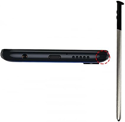2 pacote de substituição de caneta de caneta Black LCD LCD para Motorola Moto G Substituição de caneta 2020 com adaptador