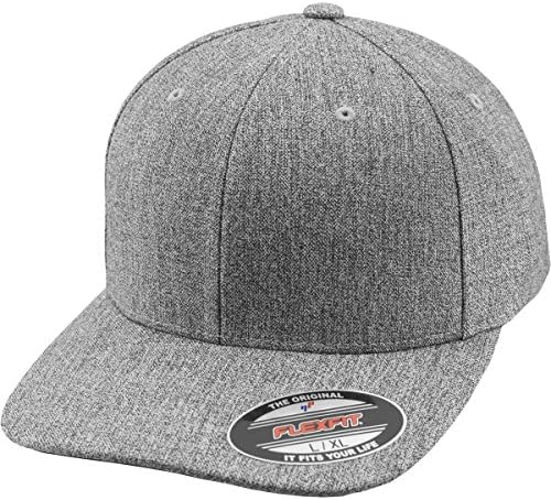 Flexfit Span Plain Span Heather Cinza Cinzento penteado Cap de tampa estendida BaseCap