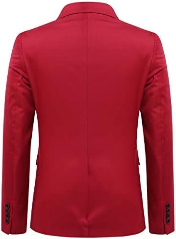 Cloudstyle masculino masculino blazer slim fit 2 botões jaqueta de negócios com casaco esportivo de lapela entalhada