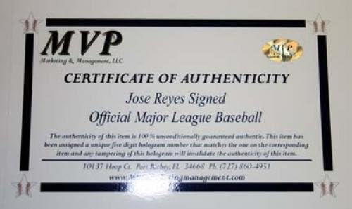 JOSE REYES autografou a MLB Major League Baseball - beisebol autografado