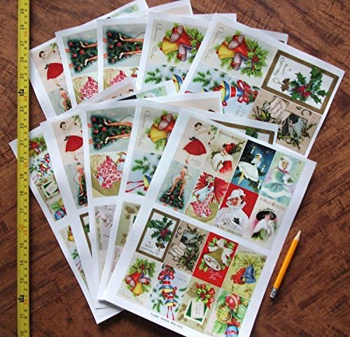 Decoupage Paper Pack Vintage Christmas Sells Decorações Fairy Flonz Ephemera vintage