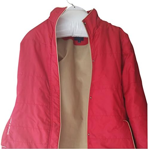 Viagem inflável de Newferu, ombro redondo branco, ombro redondo, portátil de secagem de roupas com gancho de metal,