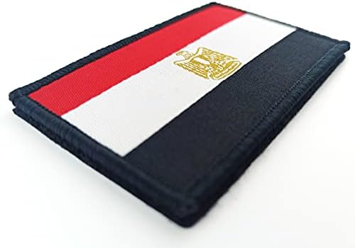 JBCD 2PCS Sinalizador Egito Patch egípcio Bandeiras táticas Patch Pride Patch Patch para Roupas Patch Time Military Patch