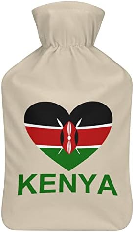 Amor garrafa de água quente do Quênia com tampa de borracha fofa de água quente garrafa de água morna para sofá de cama