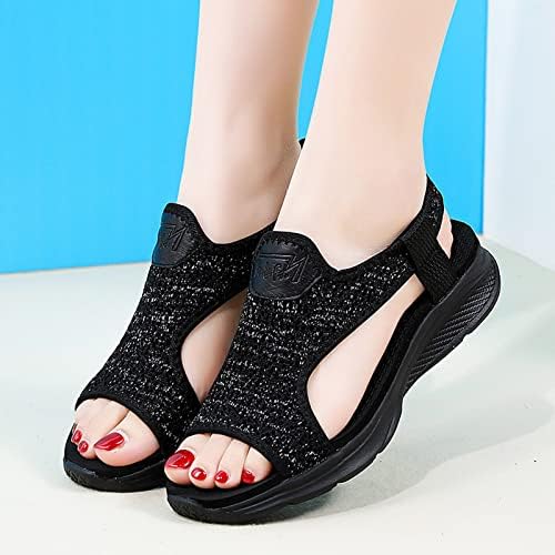 Peep Shoes Sandals Beach Fashion Wedges de verão Sport Women Wedges Sandals for Women Wide