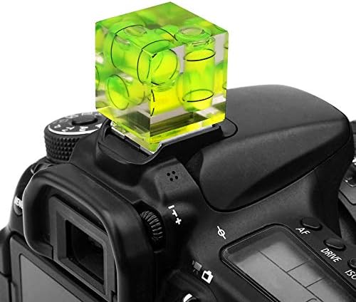 Câmera de sapatos quentes, cromlives 3 eixos de bolhas de bolhas de eixo padrão de sapato de montagem compatível com câmera de filme DSLR Canon Nikon Olympus Pentax
