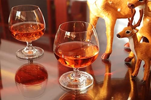 Snifters Botharn Brandy Conjunto de 2-13,5 onças pequenos óculos de Cristal Cognac - Bom para Whisky Bourbon Beer Milk Drink