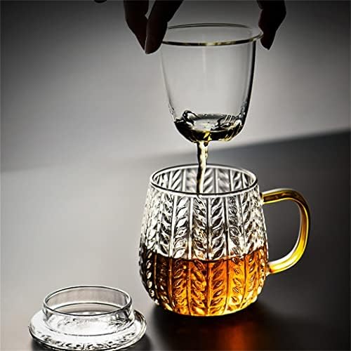 Zhuhw Copo de chá de chá Separação de água pessoal Vidro de alta temperatura de alta capacidade de alta capacidade Copela