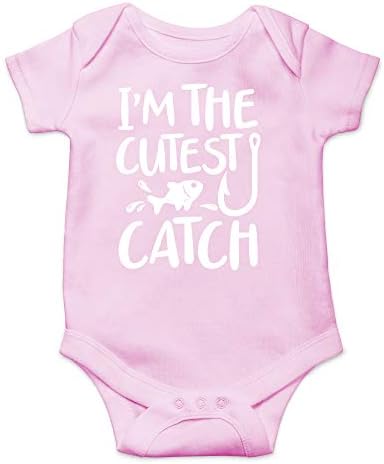 CBTWear I'm the Cut mais fofa - Roupa de pesca engraçada - Bodysuit de bebê de uma peça fofa de uma peça
