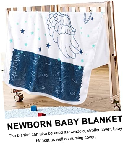 Kisangel 1 Definir cobertores de cobertor de marco para bebês cobertor de menino recém -nascido cobertor marco cobertor menino recém
