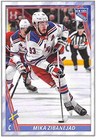2020-21 TOPPS NHL Sticker 331 Mika Zibanejad New York Rangers Hockey Sticker Card