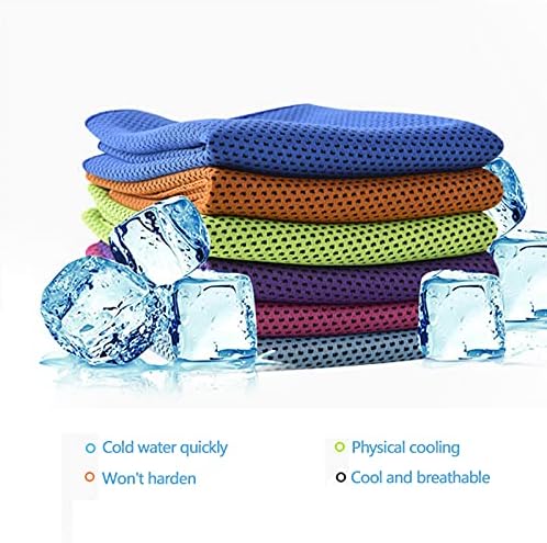 Toalha de resfriamento AKEFG 10 pacote, toalha de gelo frio instantâneo, toalha de poliéster, toalha de ginásio anti