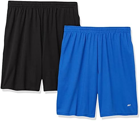 Essentials Men's Performance Tech shorts de ajuste solto, multipacks