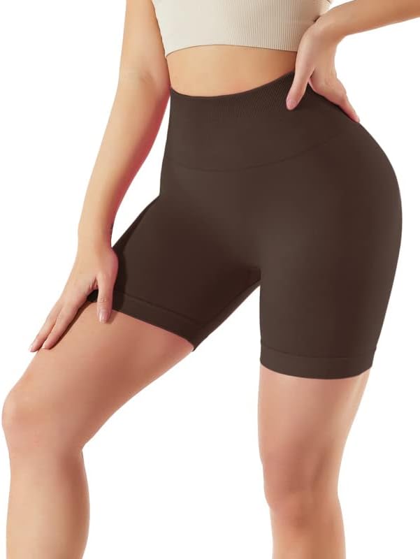 Shorts de treino de gymtitan para mulheres levantando altos scrunch scrunch gin sem costura yoga booty curto