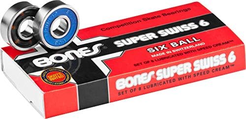 Bones Super Swiss 6 skateboard rolamentos 8 pacote