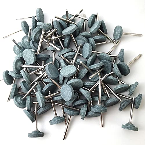 Royhoo 50pcs T em forma de abrasivo Montagem de pedra motada de pedra bit bit buffing rodas de polimento Burr para ferramentas rotativas