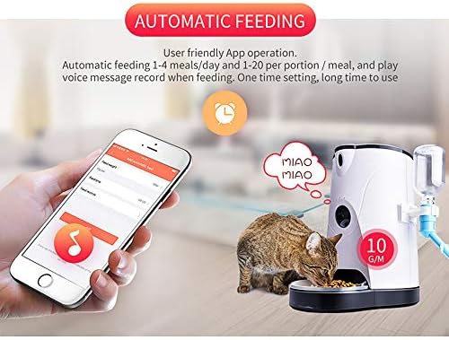 ZZK Intelligent Automático alimentador de alimentos para animais de estimação Dispensador de água CATER CATER VÍDELA REMOTA