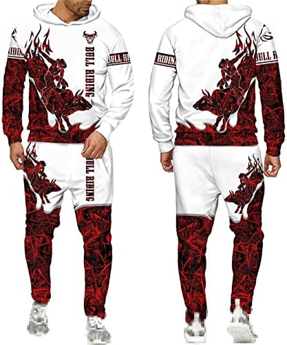 Touros de touros personalizados 3D TRABALHO IMPRESSO MENS MENISISEX RODEO SORTE SWORKSHIRTS BULLFIGHT PULLOVER STREET