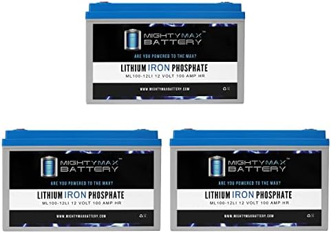 12V 100AH ​​Bateria de substituição de lítio compatível com o Pacote de ExpertPower Ep12100-3