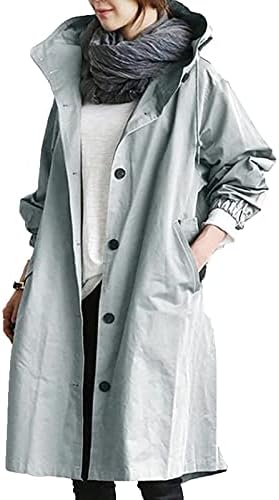 Anágua de foviguo para mulheres, manga comprida Modern Business Hoodie Ladie's Spring Plus Size Button Polyster