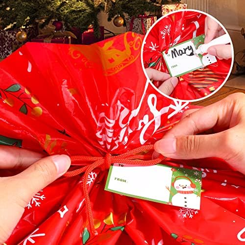 2pcs sacolas de presente de Natal extras grandes, 72 x 60 polegadas de Natal para presentes para presentes enormes, sacolas de presentes