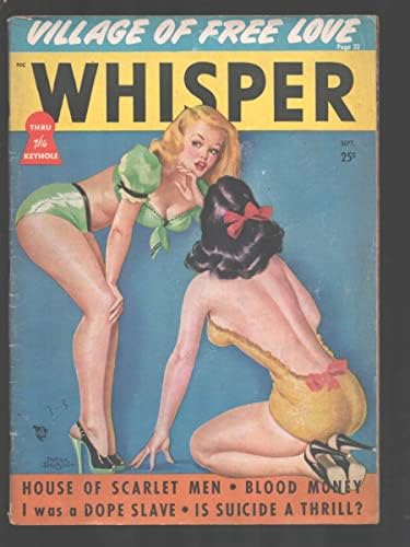 Whisper 9/1949-clássico Peter Driben Pin-up Cover-Explroitation-Scandal-Cheecake livre de amor-vg+