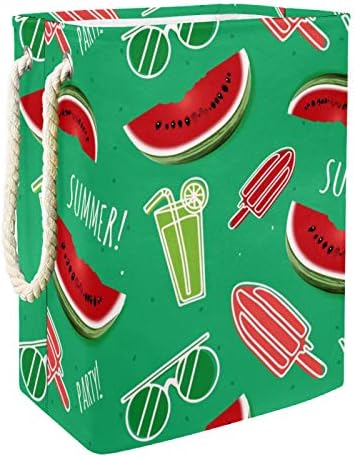 Summer Drinks Icesses Watermelonns Laundry Bestkets dificultam altura de altura dobrável para crianças adultas meninos adolescentes