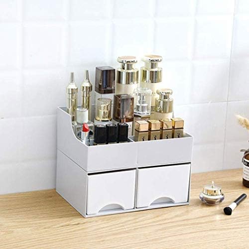 Caixa de armazenamento UXZDX - com gaveta de caixa de armazenamento de cosméticos, comprimido de mesa simples rack