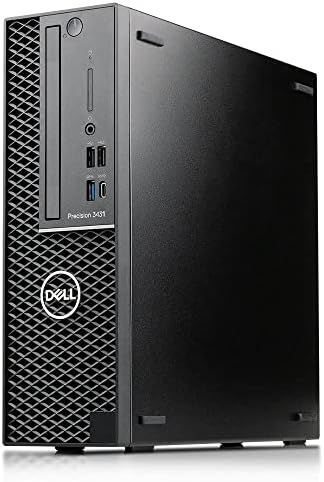 Dell Precision 3431 Desktop Computer SFF Intel Hexa Core i5 9500 até 4,4 GHz 32 GB RAM 500 GB NVME SSD Drive Win10 WiFi