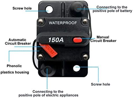 Disjuntor de 30 amp trolling com o carro de redefinição manual trolling motores motores de barco ATV Manual Power Protect for