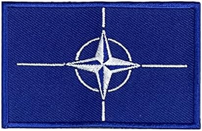 A-One padrão da OTAN Patches táticos + alfinete de broche militar de luxemburgo, adesivo de costura para o exército Gears
