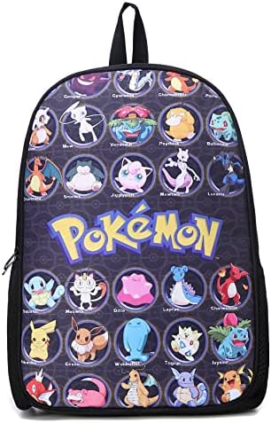 Backpack for School Bookbag for Kids & Boys & Teen Girls 3 PC Set Rucksack com lagop de laptop à prova d'água Kawaii