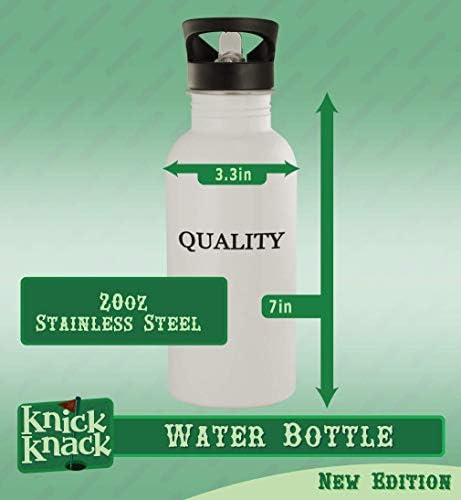 Presentes Knick Knack tem incumbências? - 20 onças de aço inoxidável garrafa de água, prata